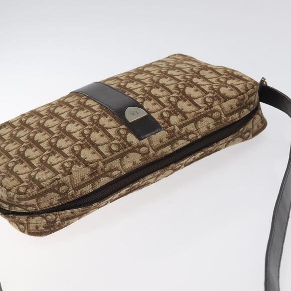 DIOR Trotter Canvas Shoulder Bag Brown - Picture 6 of 12